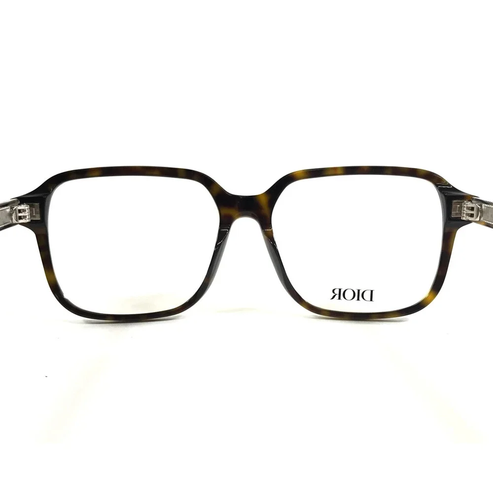 Dior Eyeglasses Frames NeoDiorO S2I 2000 Tortoise Square Full Rim 56-16-145